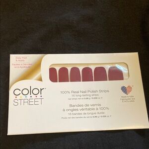 Color Street Nail Polish Strips - Deep Burgundy